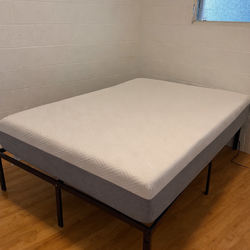 Full-size bed and frame