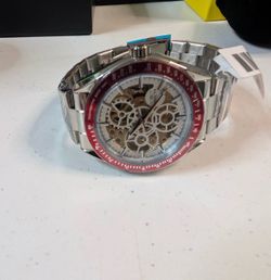 Invicta Object D SMOOTH AUTOMATIC SKELETON DIAL Excelsior 43MM Silver Steel Men’s Watch!