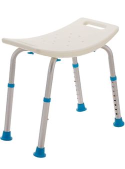 AquaSense Adjustable Non-Slip Bath & Shower Stool for Inside Shower, 20.08 x 12.
