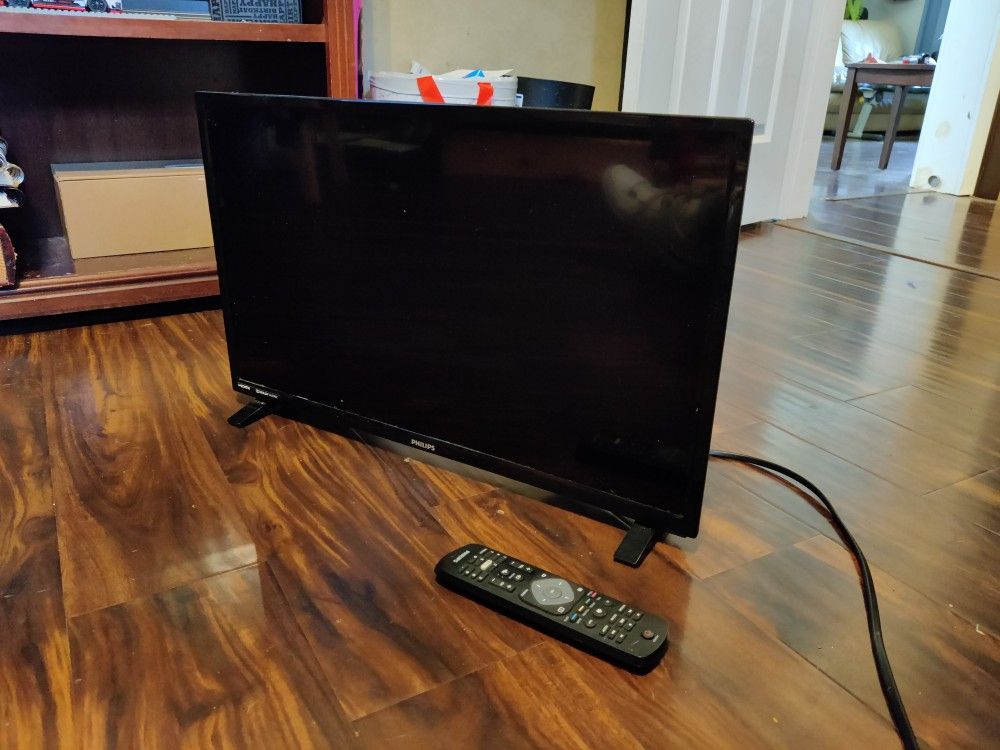 Phillips 24" TV monitor (With Remote)