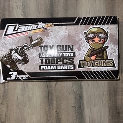 YKToyz Motorized Blaster Toy Gun with 3 Burst Modes, DIY Automatic Toy Foam Blaster Gun with 100 Pcs Soft Darts Fit for NERF Electric Toy Guns Birthda