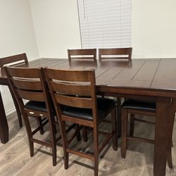 6 Person Dining Table Set
