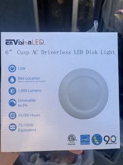 6” Cusp Driverless LED Disk Light