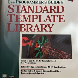 Computer Book: C++ Programmer’s Guide To The Standard Template Library 