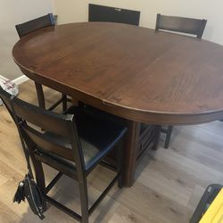 Dining table and chairs