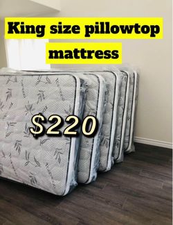 E- king pillow top mattress  new