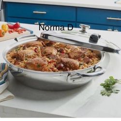 Cacerola Ancha De 6 Qts Vida Sana 5 Ply Nueva En Su Caja 🌺 Princess House 🌺