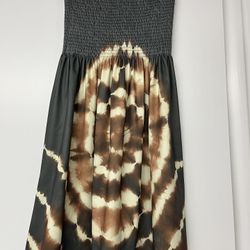 Strapless Tie-Dye  New Summer Sundress