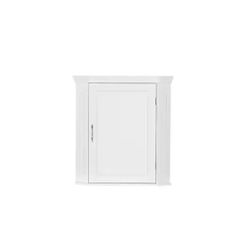 RiverRidge Home Somerset 20.5 in. W x 14.5 in. D x 23.88 in. H Bathroom Storage Wall Cabinet Cabinet Corner Organizer in White
