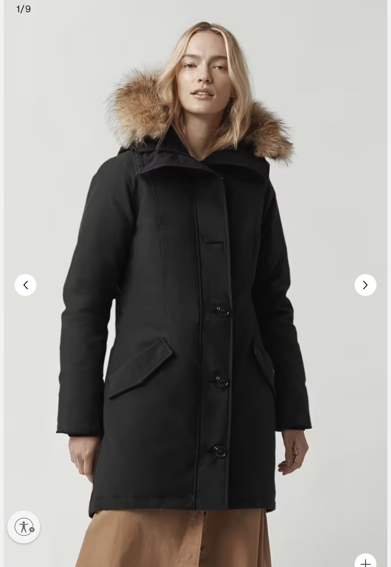 Canada Goose Down Fur Trimmed Parka