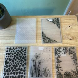Set of Embossing Folders with Various Patterns