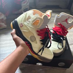 off white jordan 5s sails 
