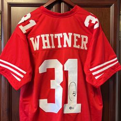 NFL SF 49er Signed Player Donte “Hitner ” Whitner 