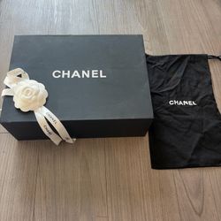 Chanel Authentic Magnetic Gift Box with Ribbon and Dust Bag