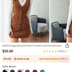 SHEIN Corduroy Dress 