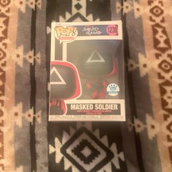 Exclusive Squid game Triangle Guard Funko Pop 