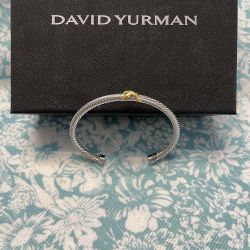  Sterling Silver And 18karat Gold Bracelet 