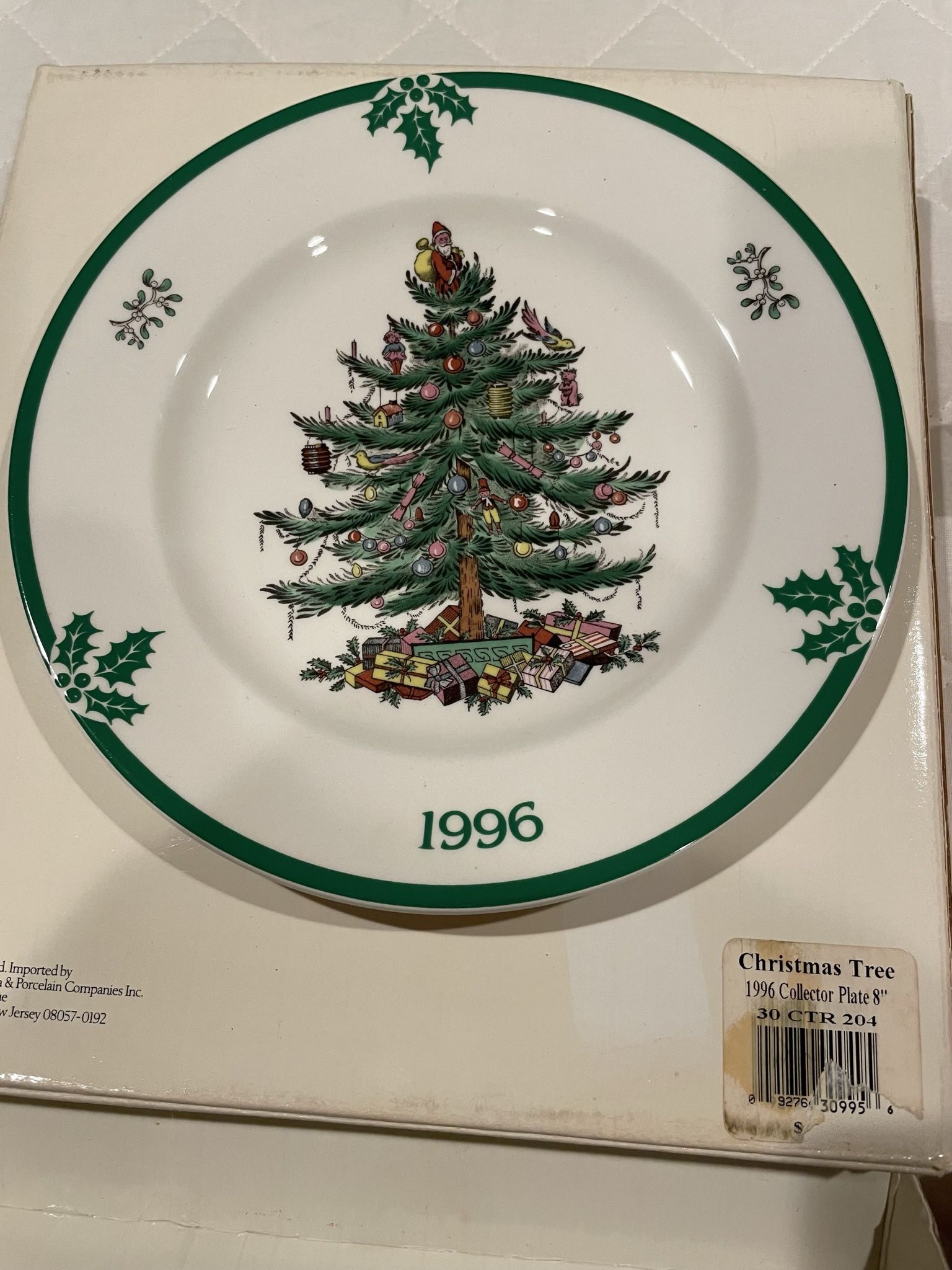 Christmas Spode 1996 Collector Plate