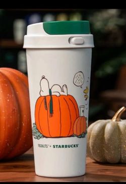 Snoopy Starbucks stainless steel tumble