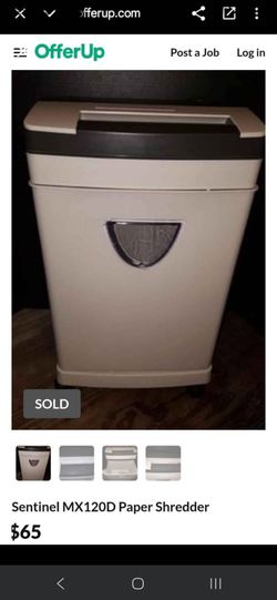 SENTINALMX 120D LARGE PAPER SHREDDER