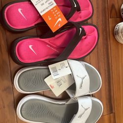 Nike $ Puma Slippers