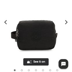 kipling ki2887 p39 black noir parac Small Toiletry Bag
