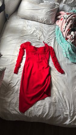 Pink and red dress