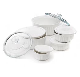 11pc French white CorningWare set