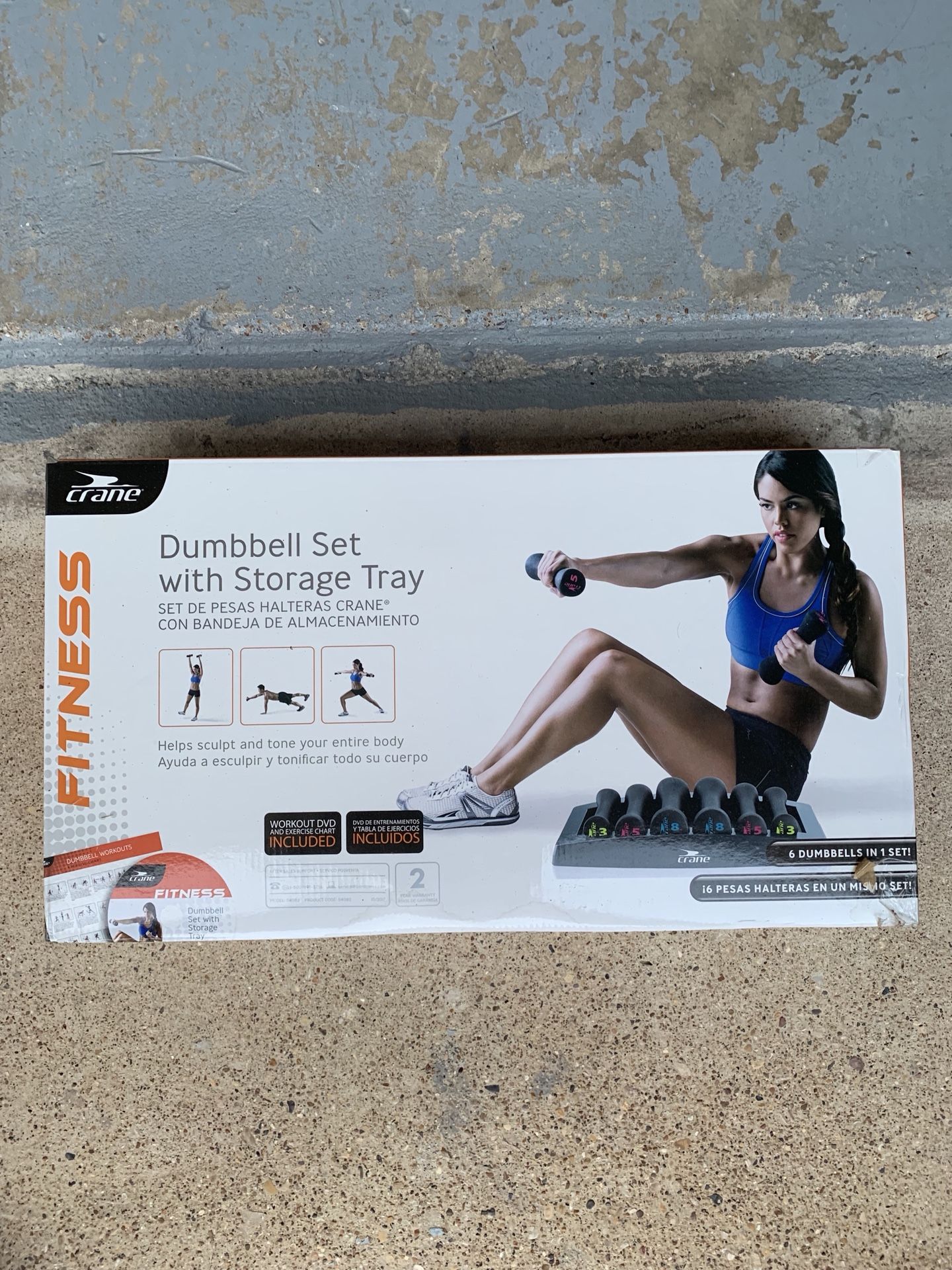 Dumbbell Set with Storage Tray