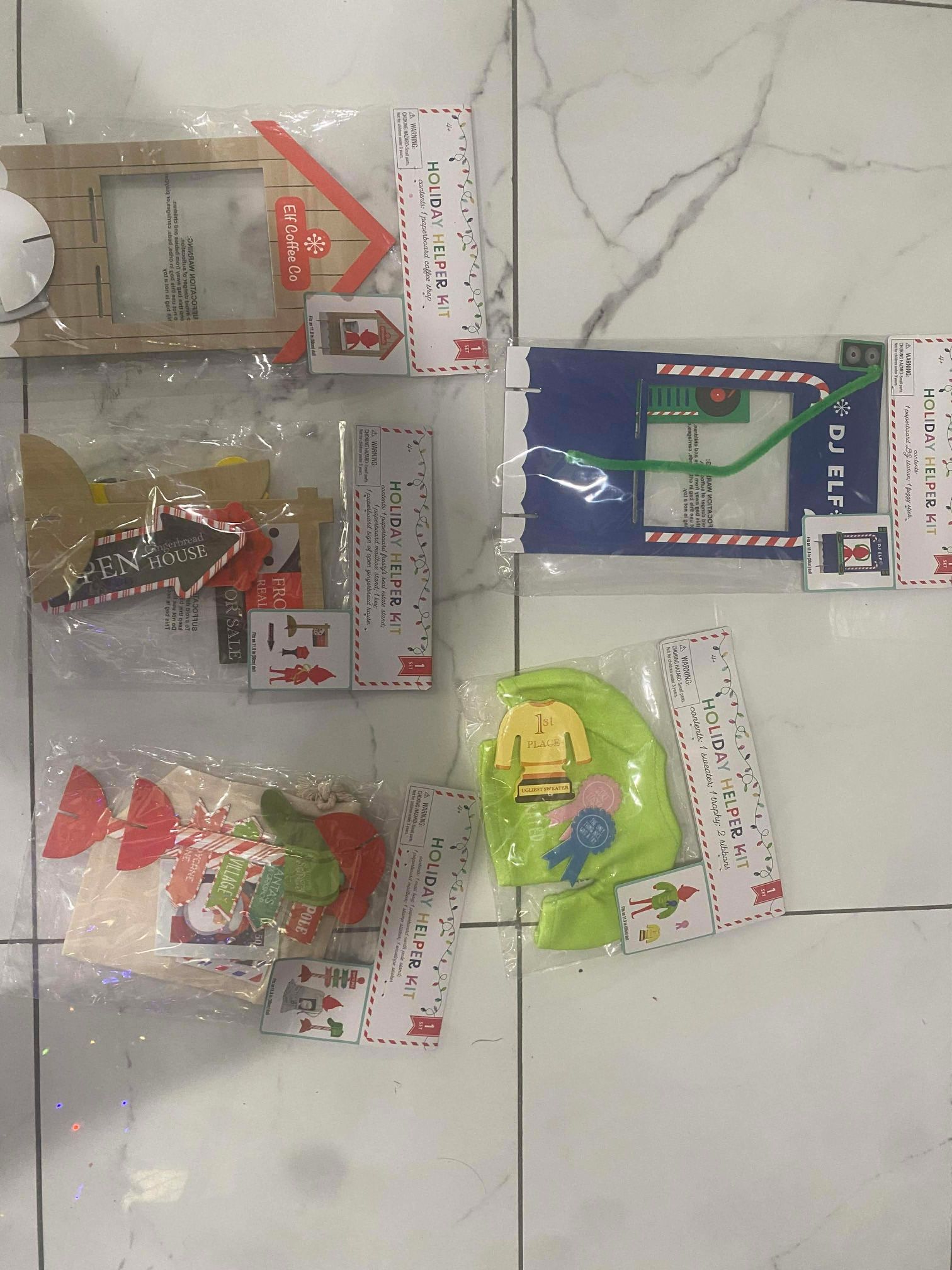 5 Sets Target Bullseye Holiday Helper Kit Elf On The Shelf - $25