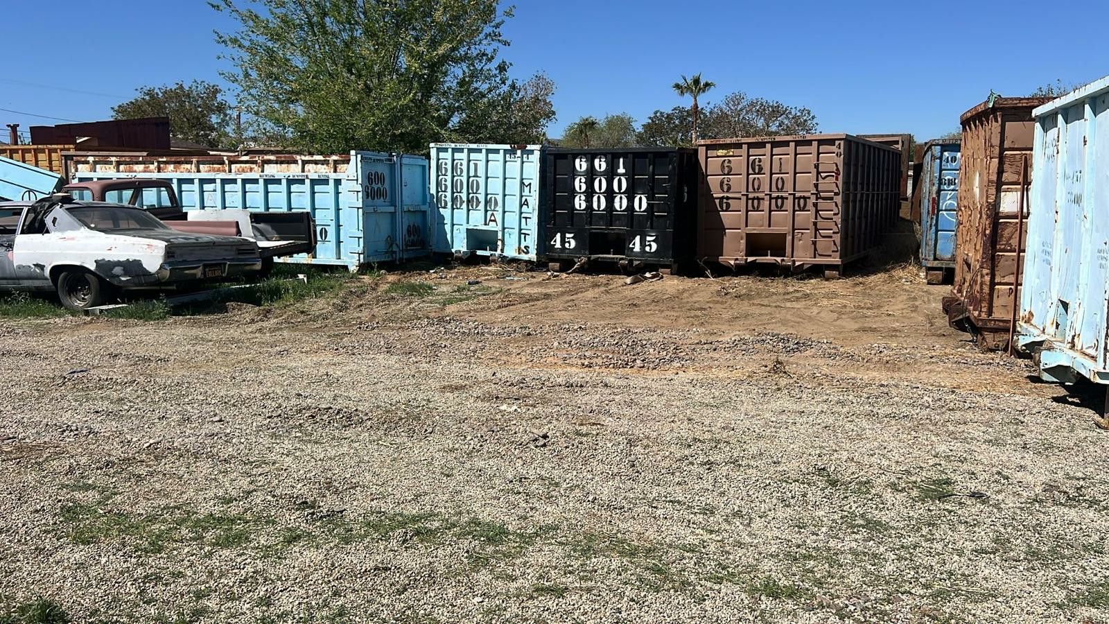 3 Of 40 Cubic Yard Dumpster For Sale