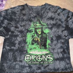 Knotts Scary Farm Origins The Curse Of Calico Witch T-Shirt, Size Extra Large, Good Condition
