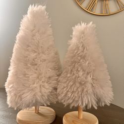 Fur Christmas Trees $15 for Both