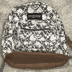 JANSPORT RIGHT PACK EXPRESSIONS BACKPACK GREY HEATHERED FORAL