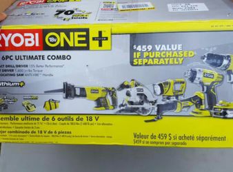 new 6 ryobi tools combo set s1