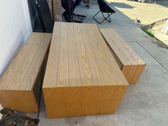 Table with two benches