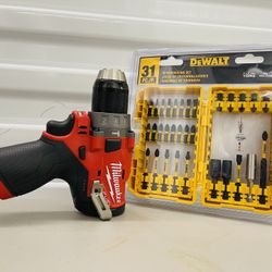Milwaukee m12 fuel hammer drill with screw driving set (tool only)