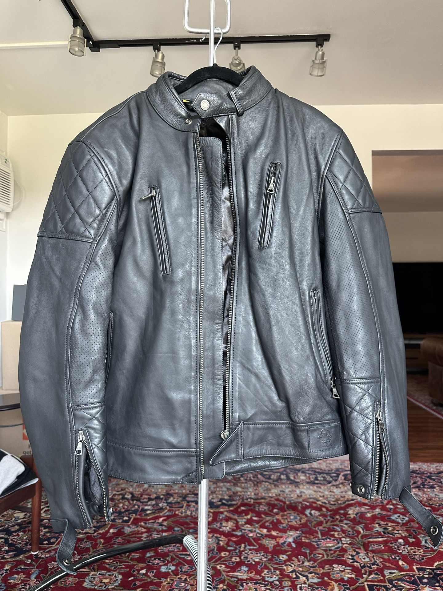 Merlin Leather Motorcycle Jacket - Size 42