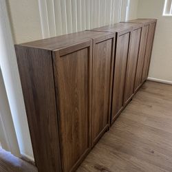 IKEA Billy Bookcase with Doors - Walnut