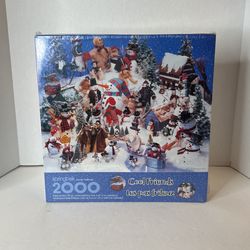 1998 Springbok Hallmark Christmas Cool Friends 2000Pc Puzzle Sealed