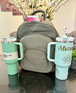 Isaac Mizrahi Backpack Color:Olive/Sage Green for Sale in  display picture 1