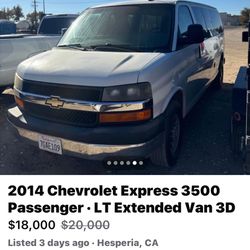 2014 Chevy Express Van 