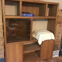 Oak Entertainment Center - Last Chance!