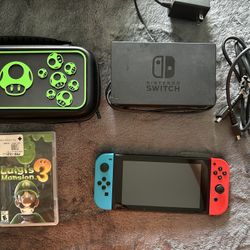 Nintendo Switch / Luigi Mansion 3 / Glow In The Dark Switch Case 