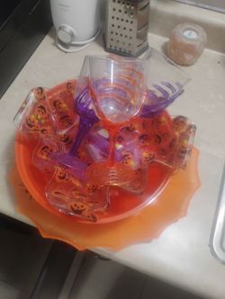 Halloween candy dishes