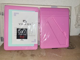 (8) Vilkok 5x7" Photo Frames Pink 