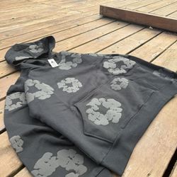 Black Denim tears monochrome hoodie *rare*