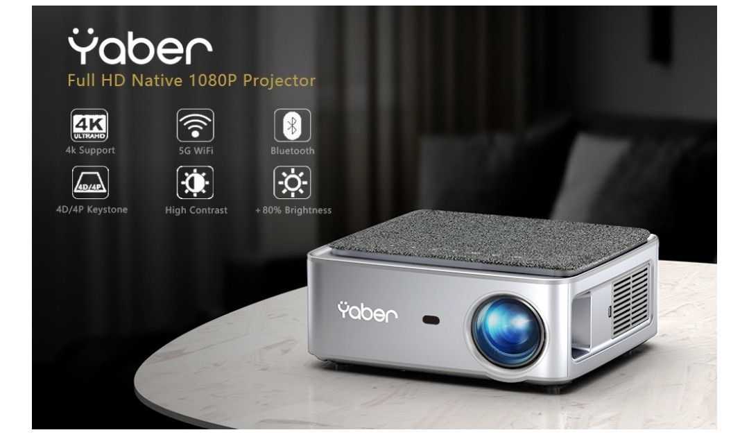 YABER Native Projector New White