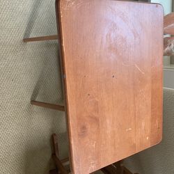 Wooden Folding Tables With Stand