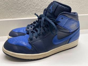 Nike Air Jordan Men's Shoe AJ1 Mid Blue Size 13 554724-412